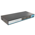 Conmutador Ethernet de fibra Gigabit no gestionable de 24 puertos 24 Gigabit RJ45 + 2 SFP Port 1000M